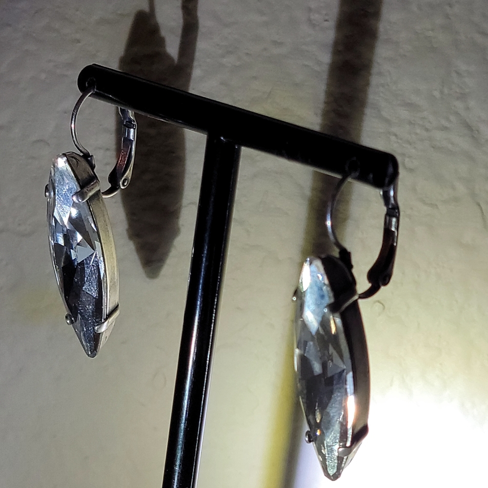 Earrings 🌴🌴🌴Old Hollywood Style🌴🌴🌴 Glam Swarovski Crystal Earrings - Picture 9 of 17
